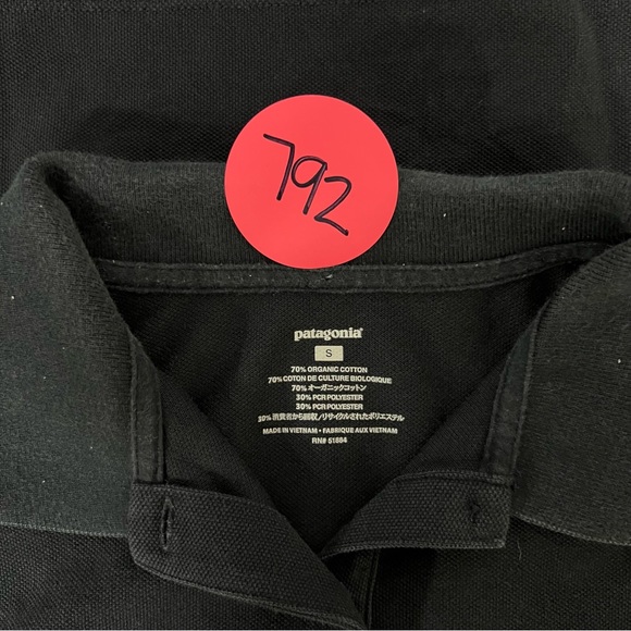 Patagonia shirt womens small black polo golf collared top shirt sleeve business - Picture 6 of 9